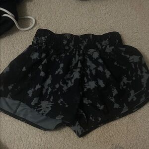 Nike Women's Black and Gray Athletic Shorts